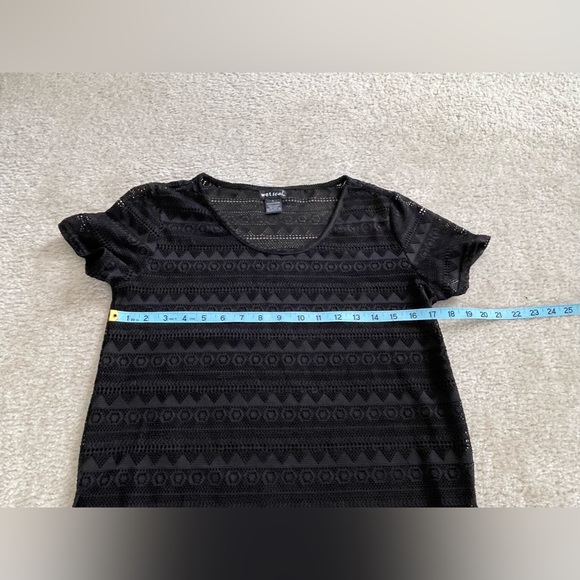 Wet Seal - Long Black Swimsuit Cover Up - Size: Large - Picture 5 of 7